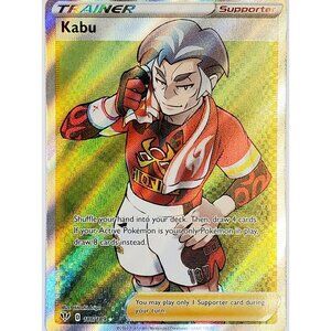 POKEMON KABU FULL ART HOLO RARE 186/189 SWORD & SHIELD DARKNESS ABLAZE 2020 TCG